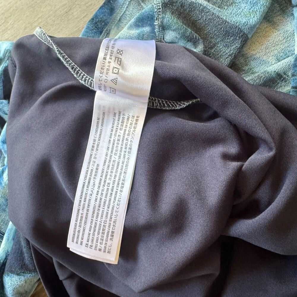 Abercrombie & Fitch Blue Mesh Bodycon Long Sleeve Twist Front Long Dress Sz XS - Picture 14 of 14
